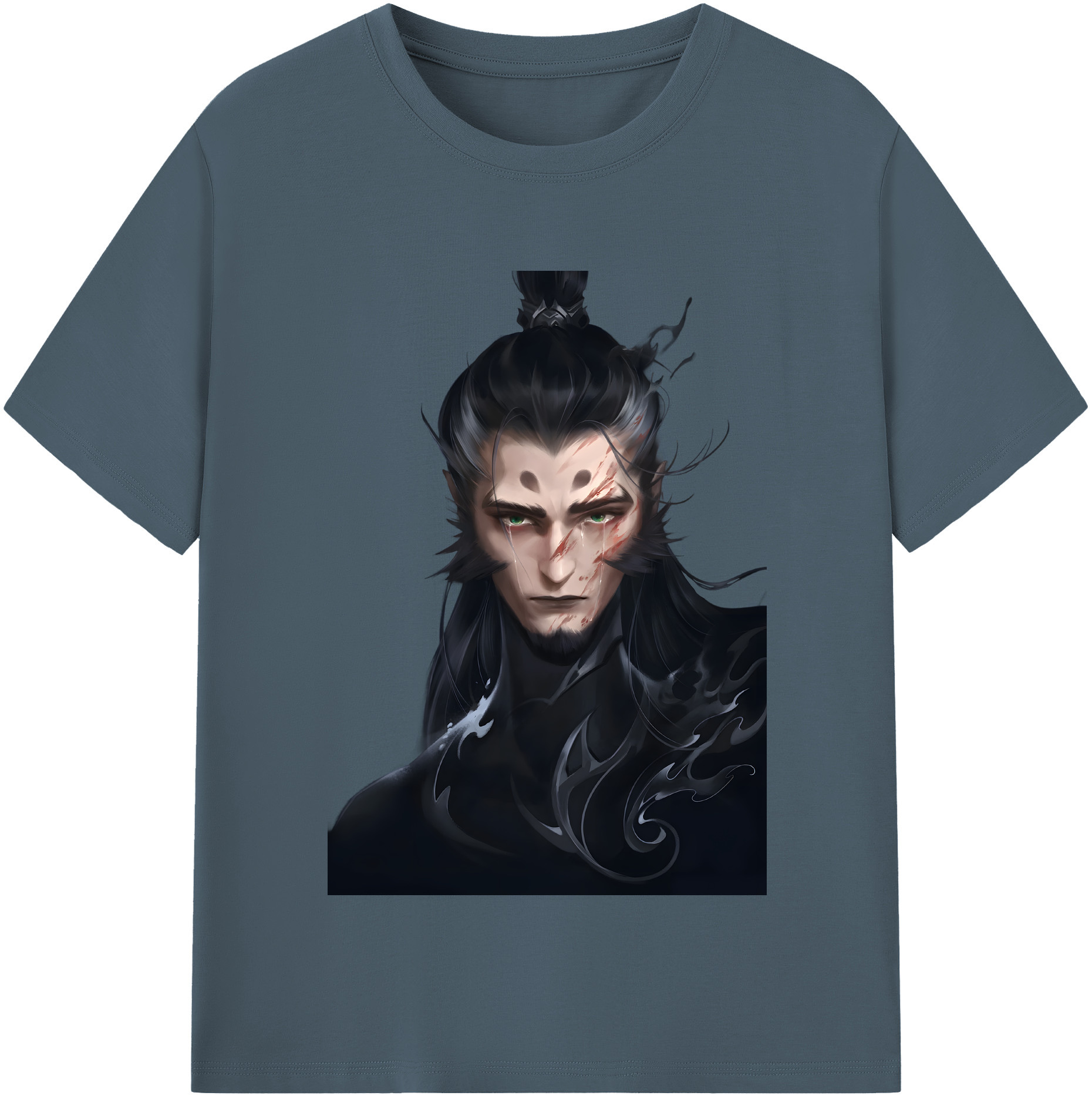 （画像用） Ne Zha 2 ナタ 魔童の大暴れ 綿100％半袖Tシャツ（フロントプリント）
